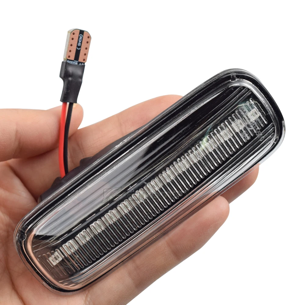2X LED Flash Side Marker Lights For Honda Civic CRV Ballade Domani Prelude Partner Orthia LED Fender Indicator Turn Singnal Lamp