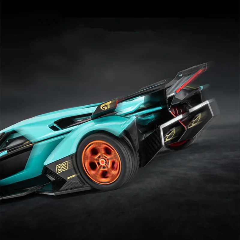 Free shipping Cars 1 32 V12 Vision GT Gran Turismo Alloy Sports Diecast Metal Toy Concept Racing Car Model Sound and Light Childrens Gift