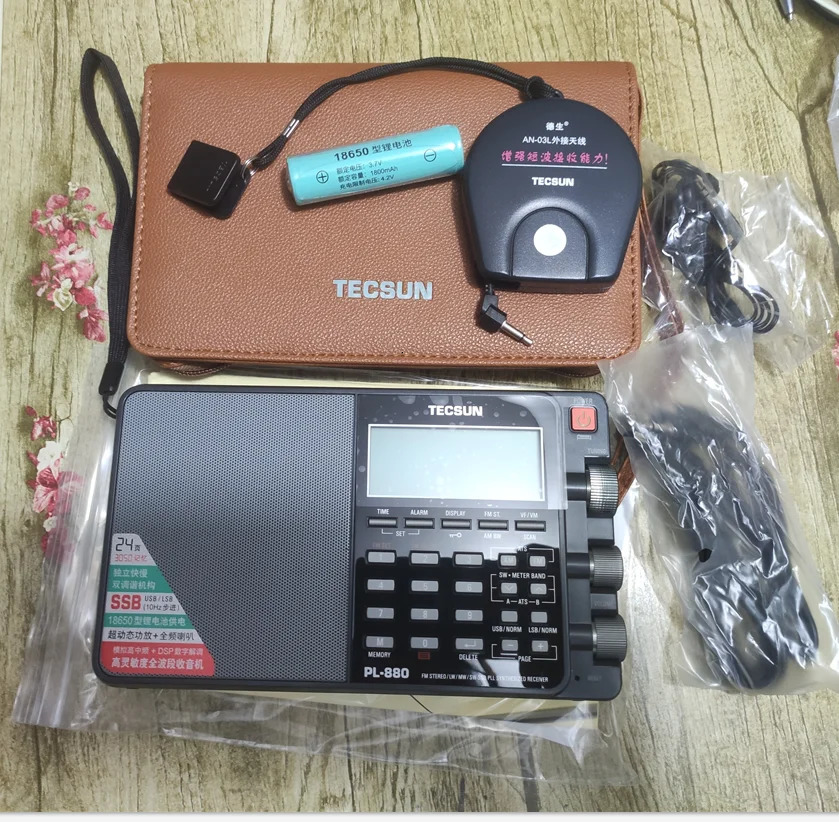 Tecsun PL880 Radio Full Band Digital Tuned Stereo Short Wave HAM Portatil Am Fm LWSWMWSSB Highend metallic receiver 240506