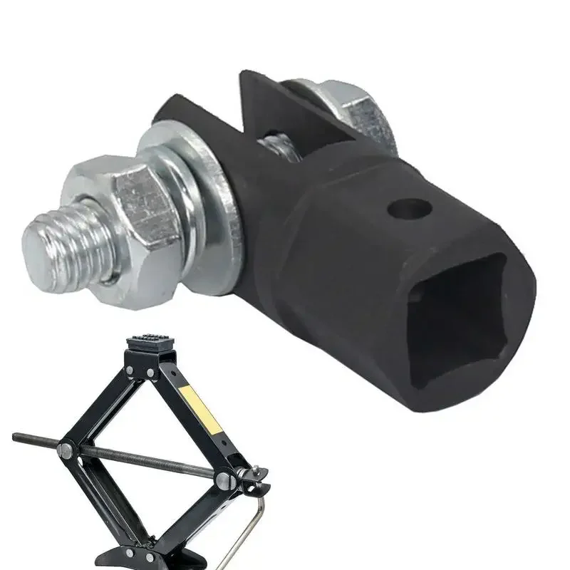 Scissor Jack Drill Adapter 1/2 Inch Automotive Scissor Jack Adapter for Drive Impact Wrench RV Trailer Leveling Jack Adapter
