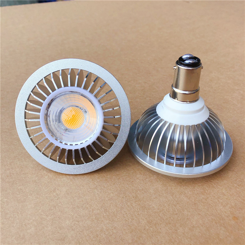 1PCS 7W AR70 B15D LED Spotlight B15 Base Dimmable AC85-265V/DC12V Home/Commercial Lighting BA15D Bulb Lamp