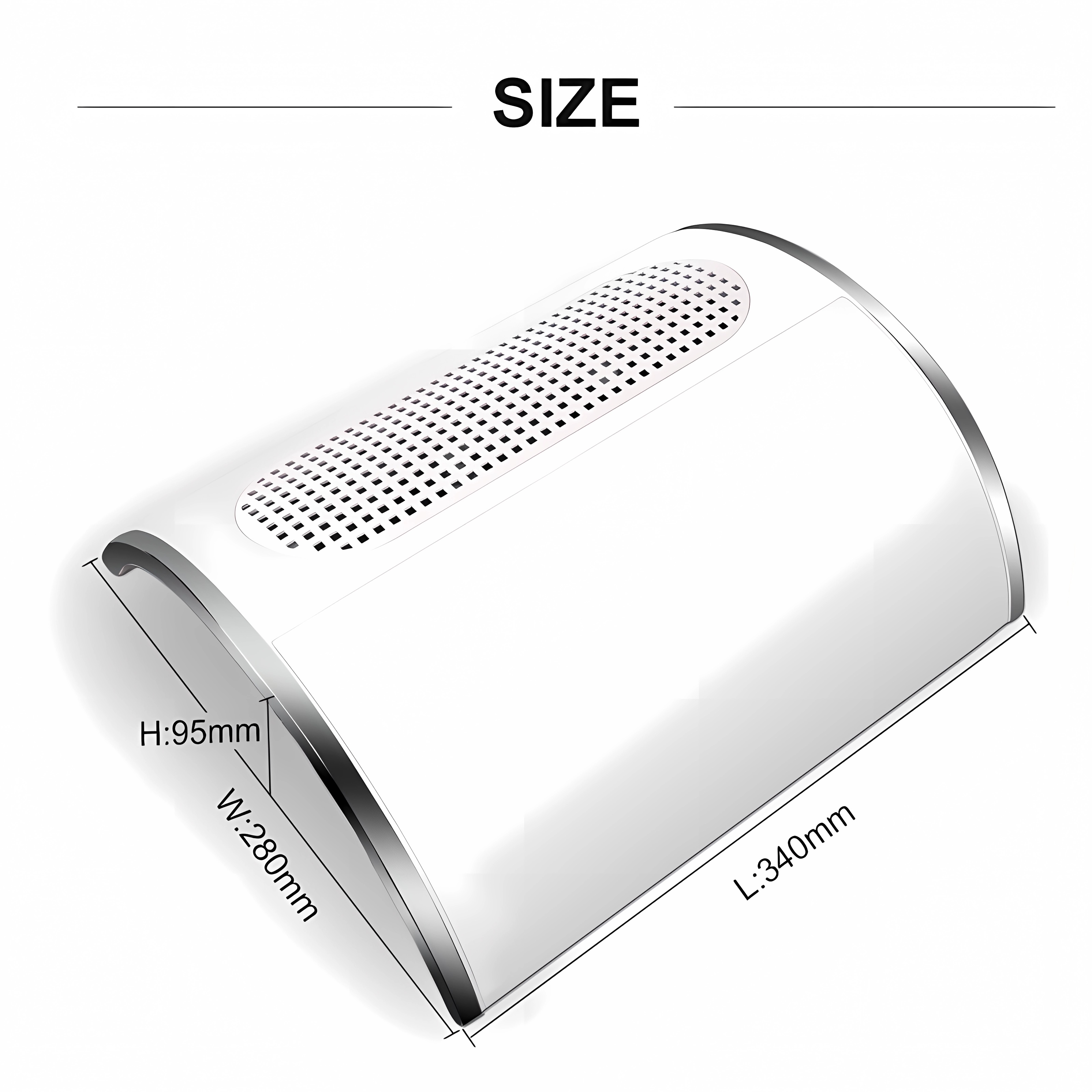 40W Nail Dust Collector with a Powerful Vacuum Cleaner, Suitable for Manicure and Pedicure Services in Salons and Spas