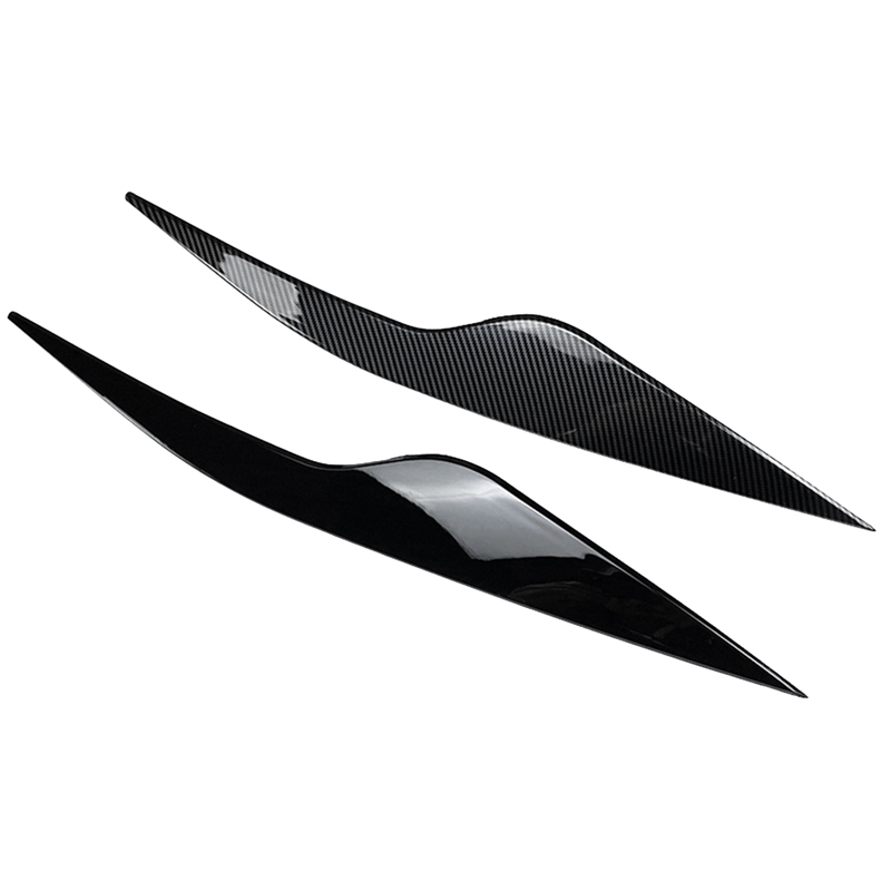 1Pair Headlight Eyebrows Trim Cover Accessories For Ford Focus MK2 C307 2008-2011 Head Light Lamp Eyelid Decorative Stickers A