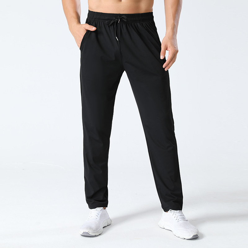 Elastic outdoor sports pants, men's summer ultra-thin cool feeling ice silk quick drying pants, men's casual pants