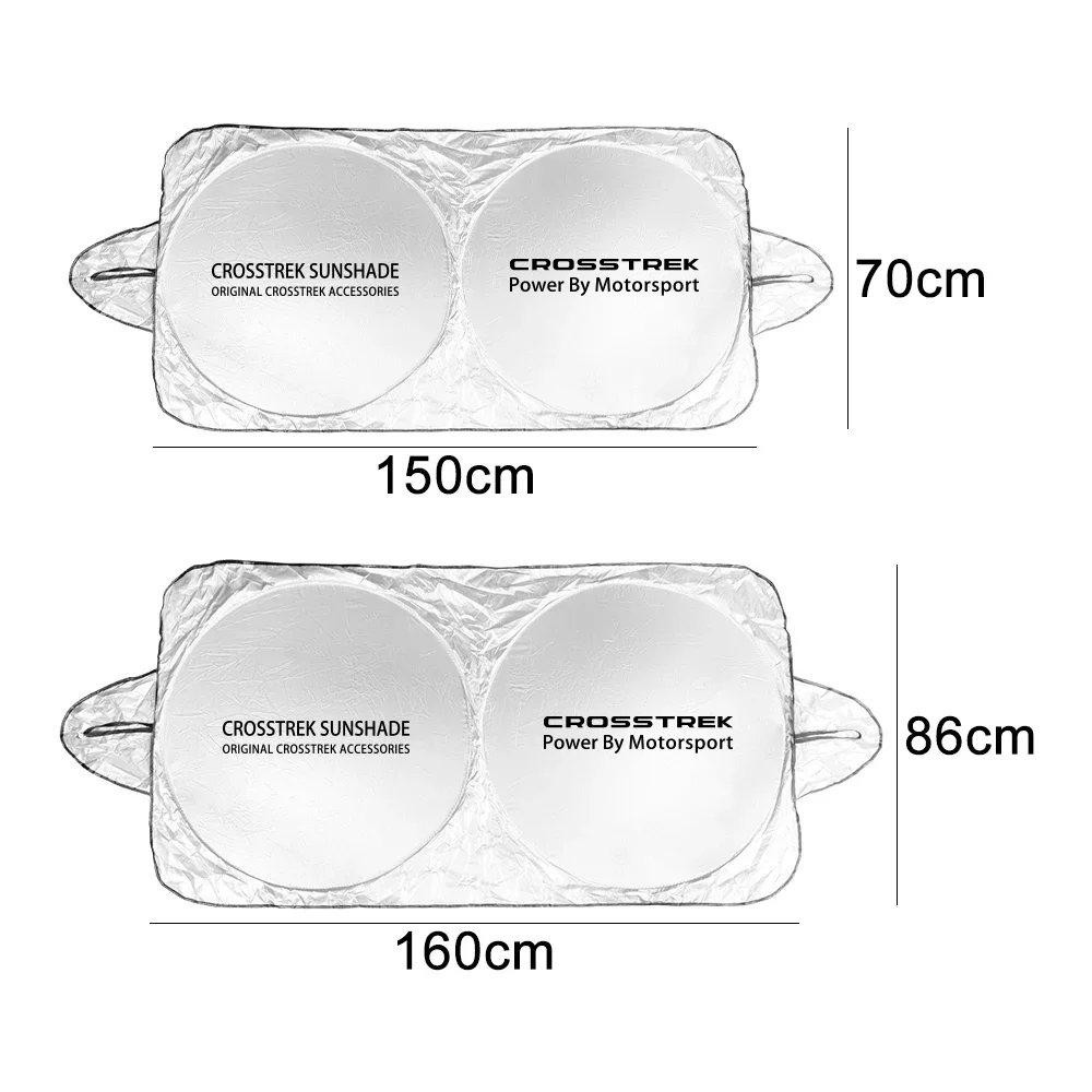 For Subaru Forester BRZ Crosstrek Levorg Legacy Outback Tribeca WRX XV Car Window Windshield Sun Shade Cover Auto Accessories