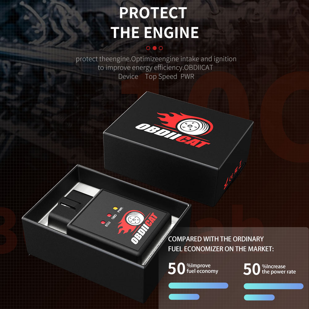 2024 Newest OBDIICAT HK-V3 Super OBD2 Chip Tuning Box Plug & Drive For Benzine Cars Lower Fuel As ECO OBD2 Nitro OBD2