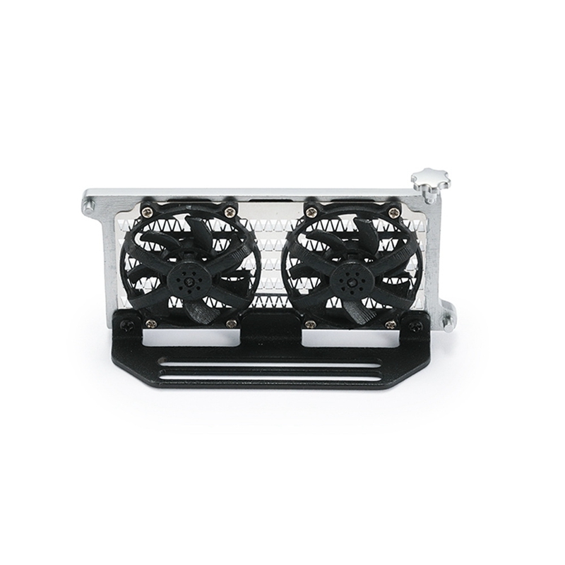 Metal V8 Engine Water Cooling Radiator Fan For Traxxas TRX4 TRX6 Axial SCX10 1/10 RC Crawler Car Upgrade Parts