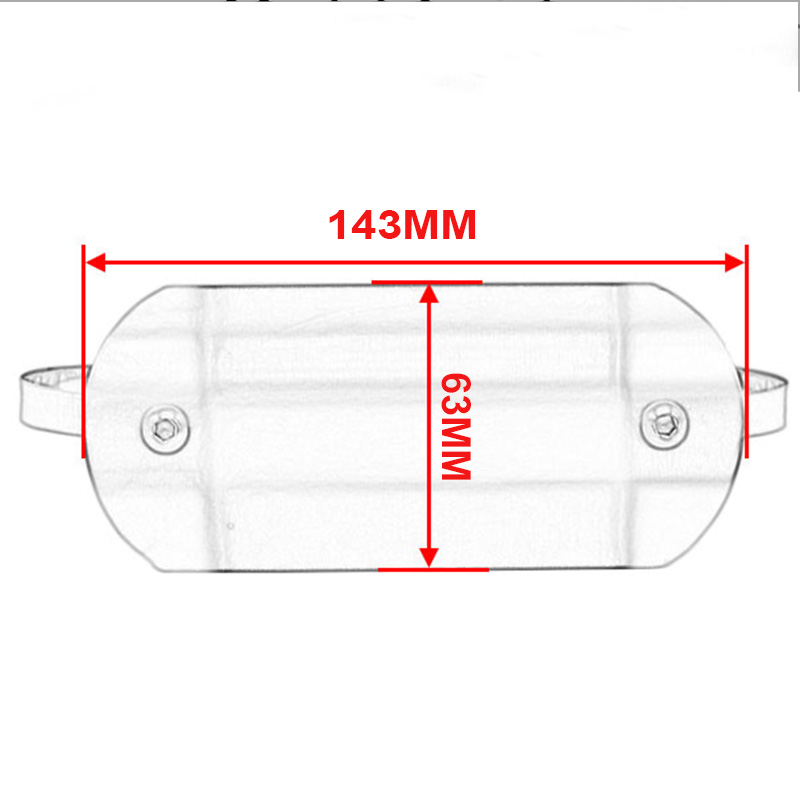 Motorcycle Exhaust Muffler Pipe Protector Heat Shield Cover FOR BETA RR RACING RC 2T 125 250 300 350 390 RC 4T 350 390 430 480