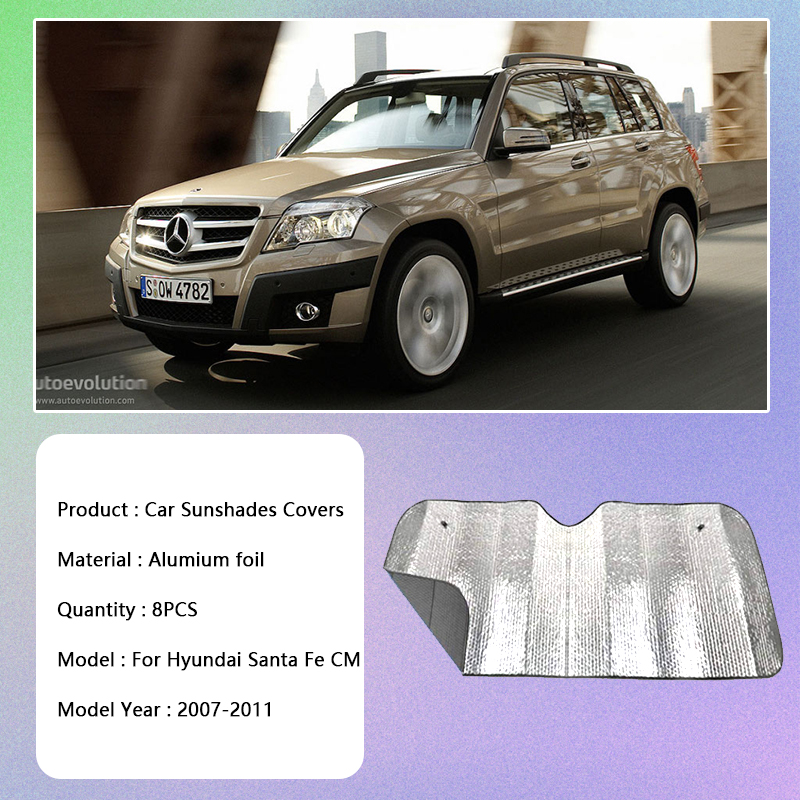 Window Visor For Hyundai Santa Fe CM 2007 2008 2009 2010 2011 2012 Sun Windshields Sunshades Covers Curtains Car Accessories