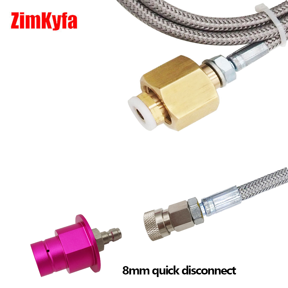 External steel braided hose, 1.5 m, for Soda Club adapter set, for SodaStream DUO Terra Art W21.8-14, CGA320,