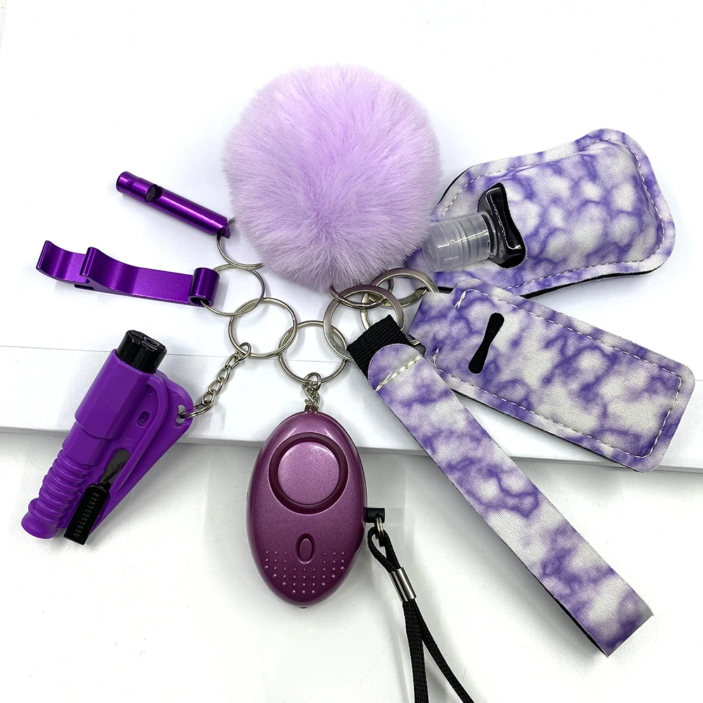 Self-Defense Wholesale Bulk Accessories Defensive Self Defense Keychain Set For Women Girl Child Personal Security Self Defense