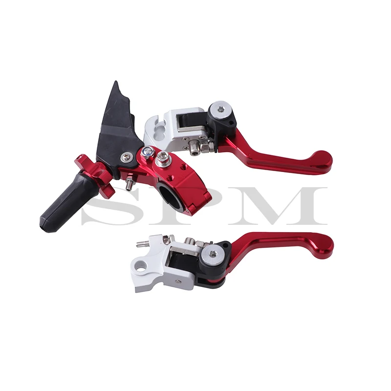 Motorcycle CNC Aluminum Anti-Fall Folding Clutch Grip Brake Kit For KAYO T4 T6 K6R BSE Pit Dirt Bike Motocross Accessories