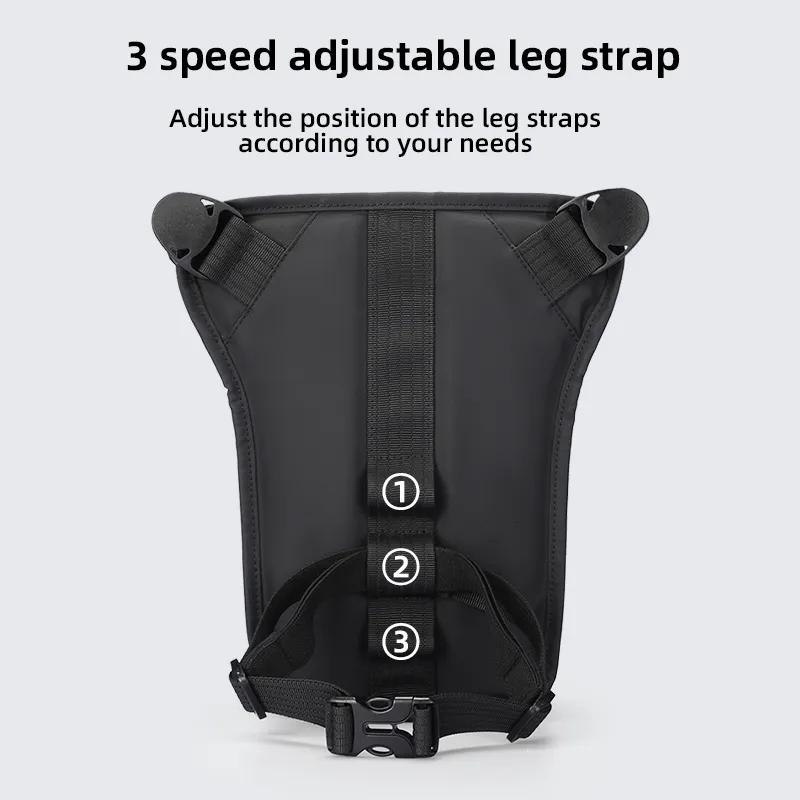MARK RYDEN Drop Leg Bags Ride Pouch Waist Pack Motorcycle Bag Men