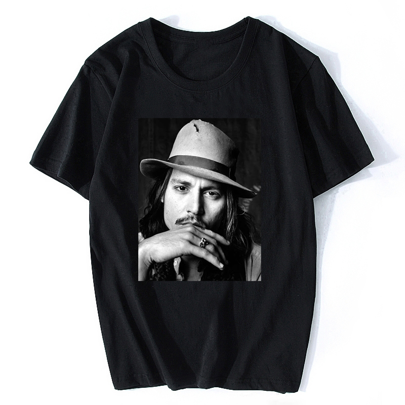 Johnny Depp Men Unisex Or Men Fitted T-Shirt Caribbean Pirate Funny Design Tshirt Hip Hop Tee Shirt Clothing