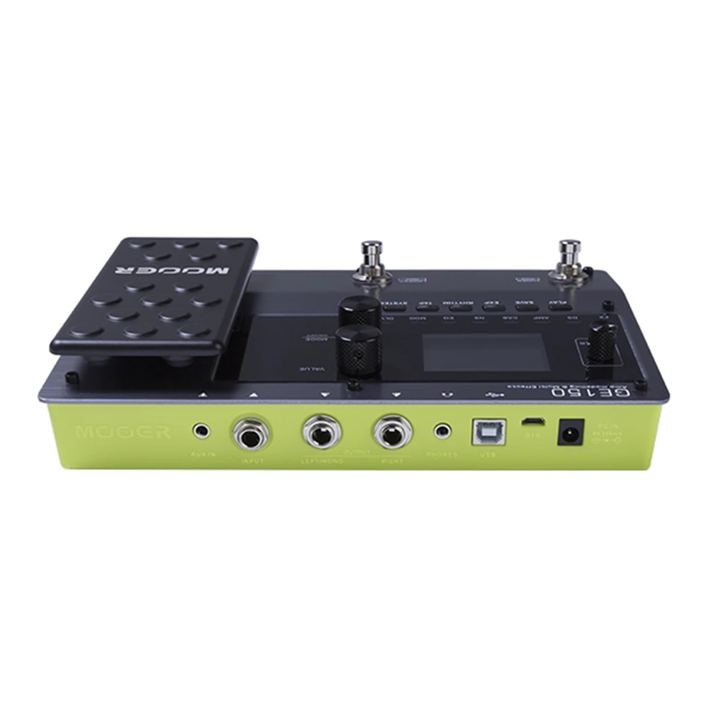 MOOER GE150 Digital Tube AMP Modelling Guitar Multi-Effects Pedal Processor 55 AMP Models 9 Effect Types Loop Recording (80S)