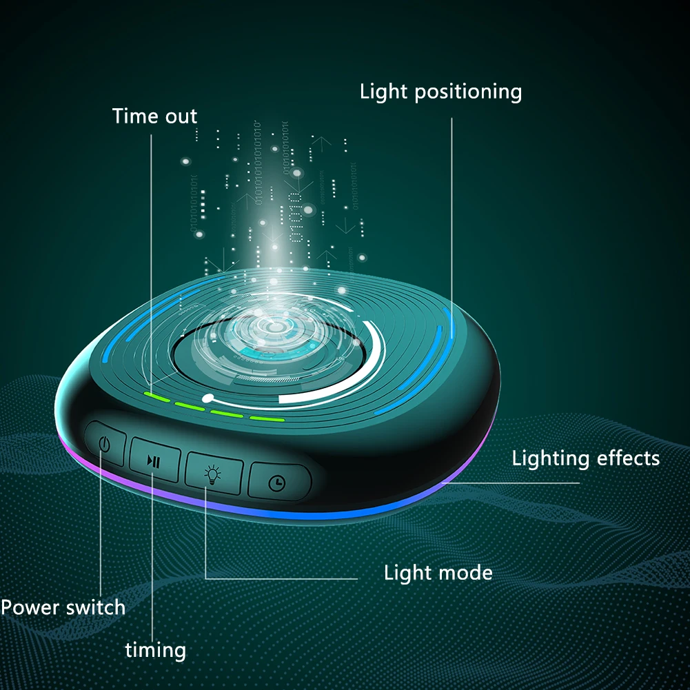 Automatic Mouse Jiggler Mover RGB Lights Mouse Mechanical Movement Pad with Timer Computer Lock Screen Prevention