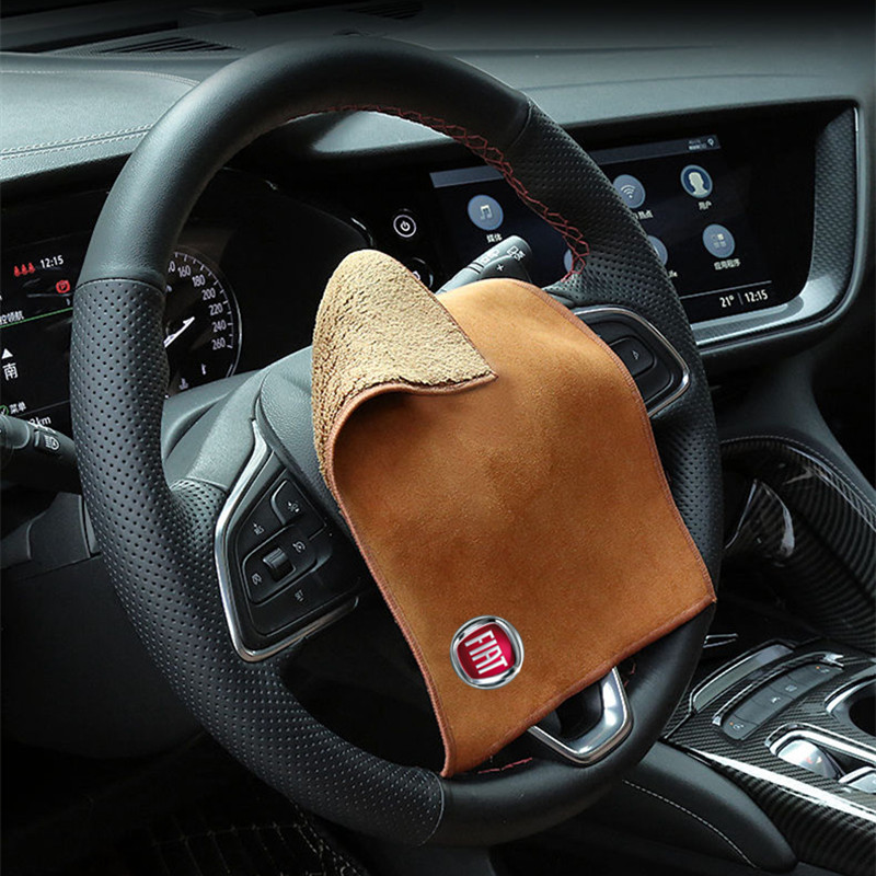 Suitable for Fiat Aegea 500c Panda Uno Palio Tipo Doblo Cleaning Cloth Car Towel Car Wash Cloth Care Coral Fleece Suede