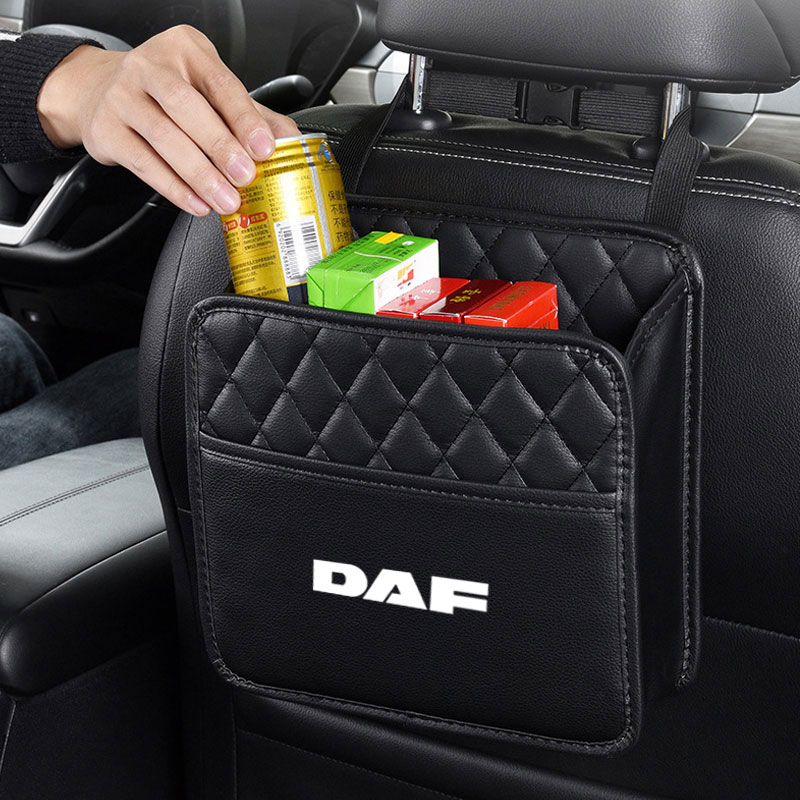 Car Seat Back Organizer Multi-Pocket High Capacity Snack Mobile Phone Storage Bag For DAF 106xf 105 cf85 Truck lf vanAccessories