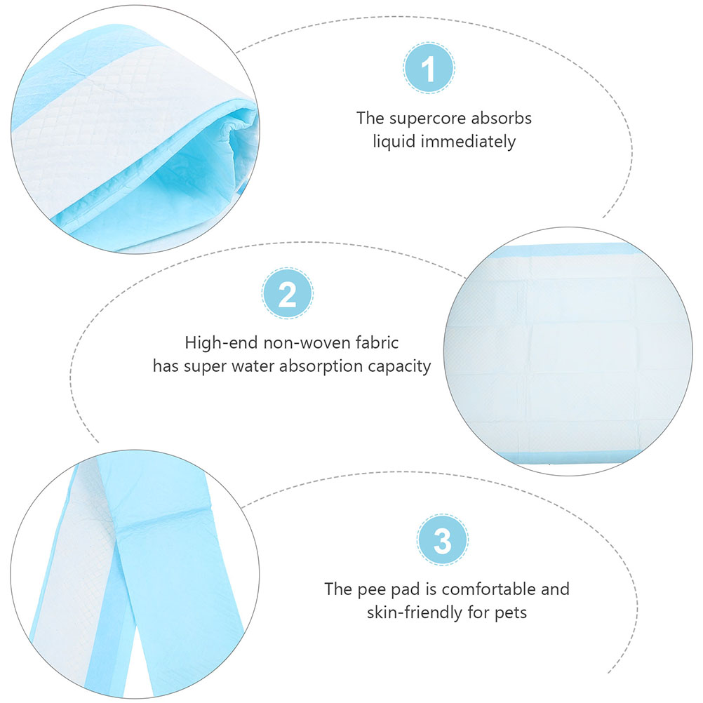 40 Pcs Dog Pee Pad Pads Pet Mat Extra Large 33X45CM Non-woven Fabric Training Wee