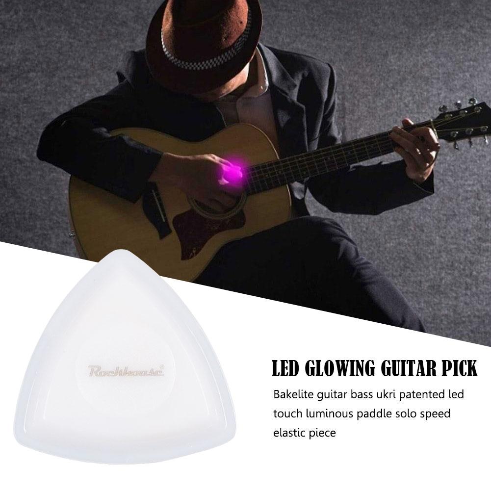 LED Glowing Guitar Pick Unique Picks For Bass Electric Guitar Acoustic Guitar Mandolin And Bass Touch Luminous Guitar Plectrum
