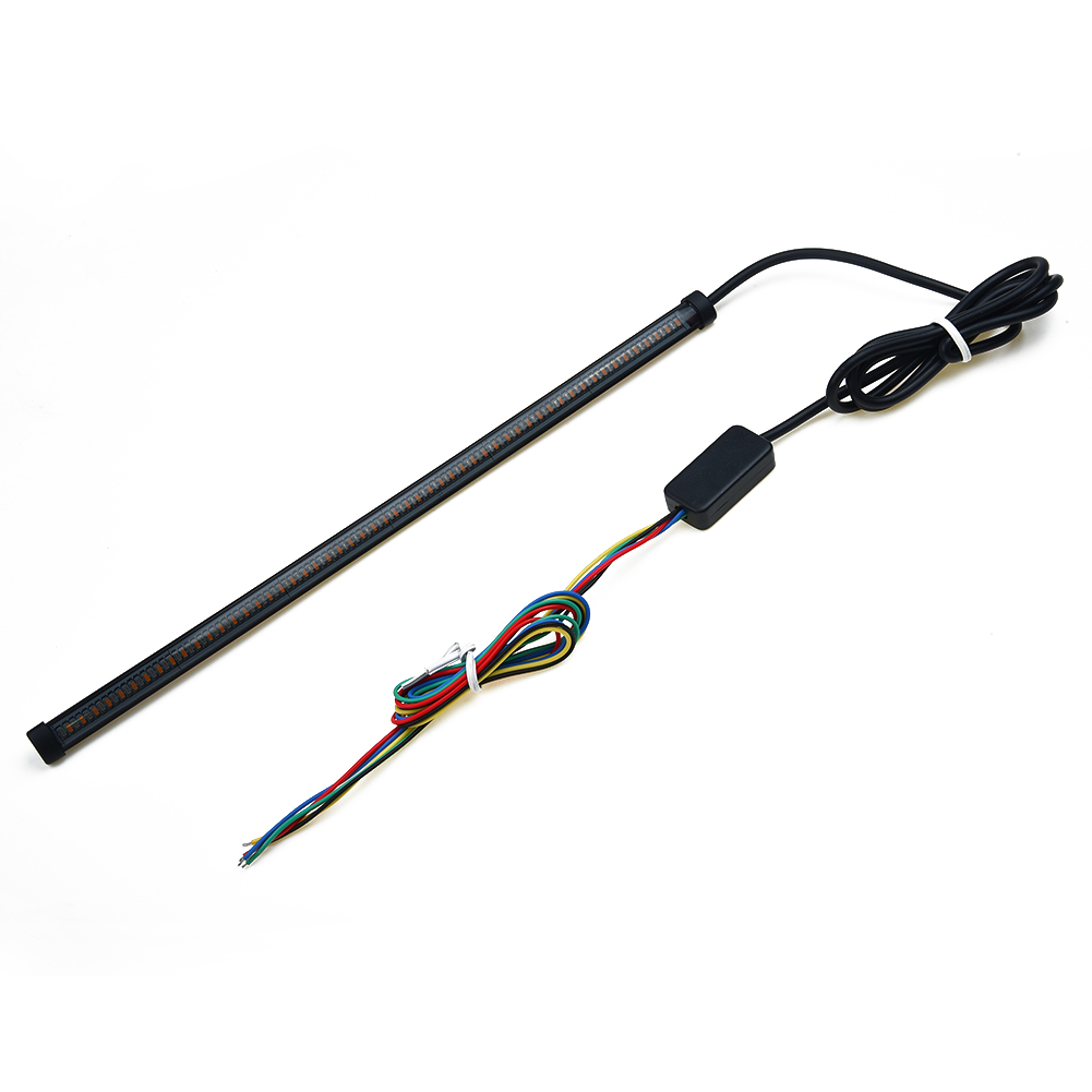 30cm Motorcycle Sequential Switchback Flowing LED Tail Brake Turn Signal Strip Lights Waterproof IP67 Motorcycle Taillights Lamp