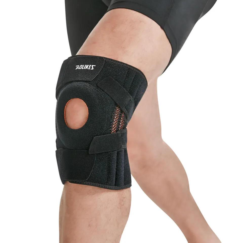 AOLIKES 1PCS Knee Brace with Side Stabilizers Patella Gel Pads for Pain Support and fast recovery men women 240522