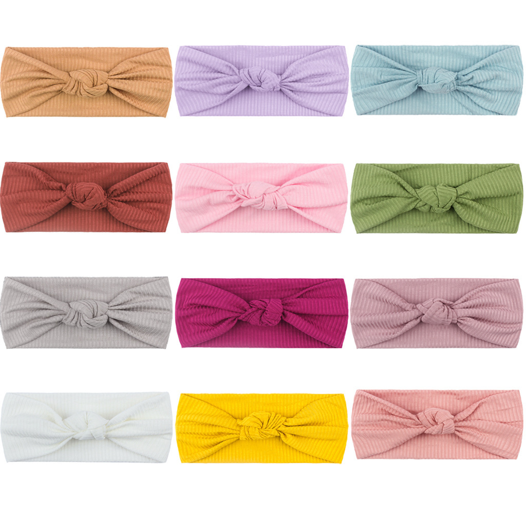 13 Colors Baby Headband Fabric Headband Girl Headband Knot Top Headscarf Children's Hair Accessories Newborn Headscarf