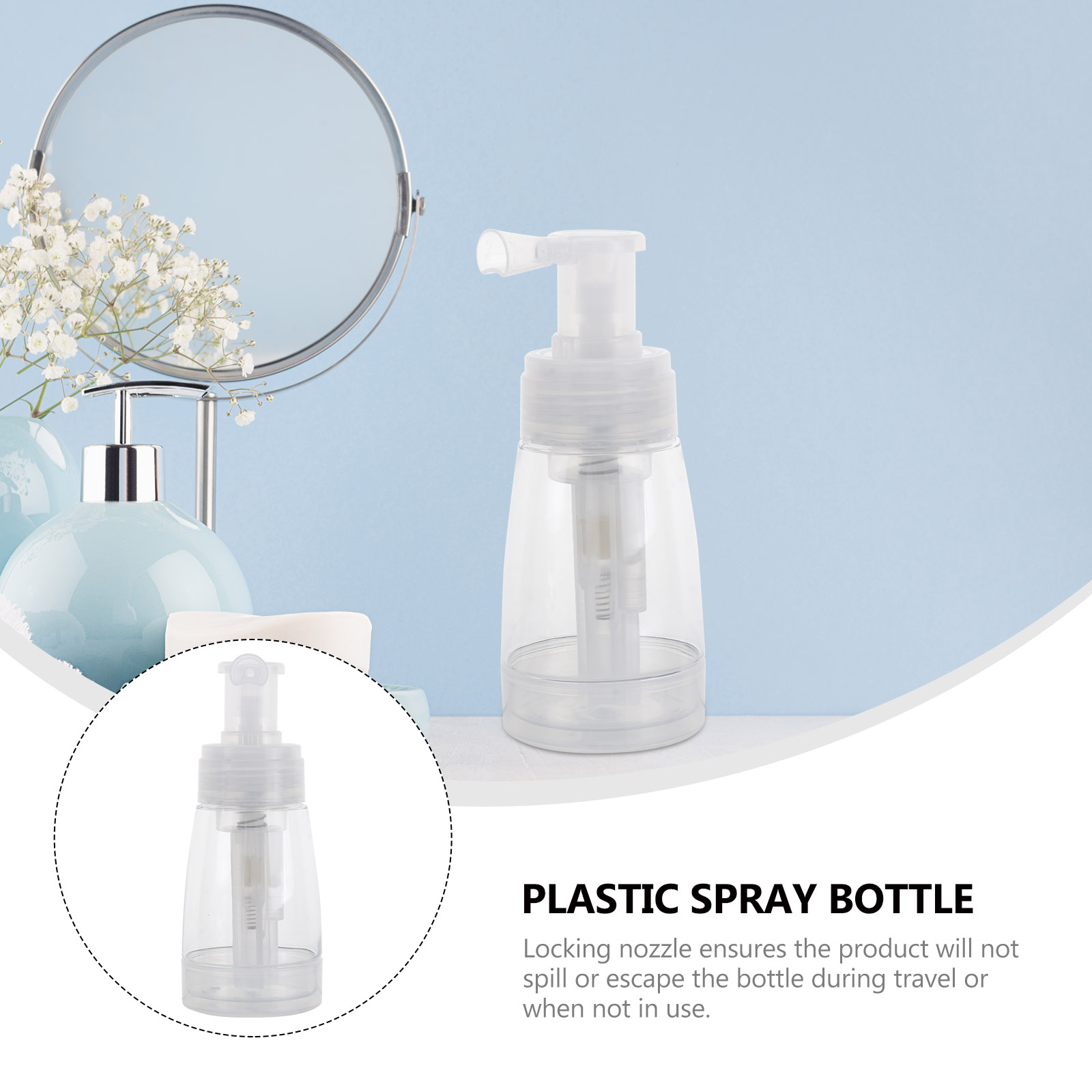 Powder Spray Bottle Barber Powder Spray Bottle Empty Powder Travel Cosmetics Blower Refillable Hair Fiber Applicator Hair