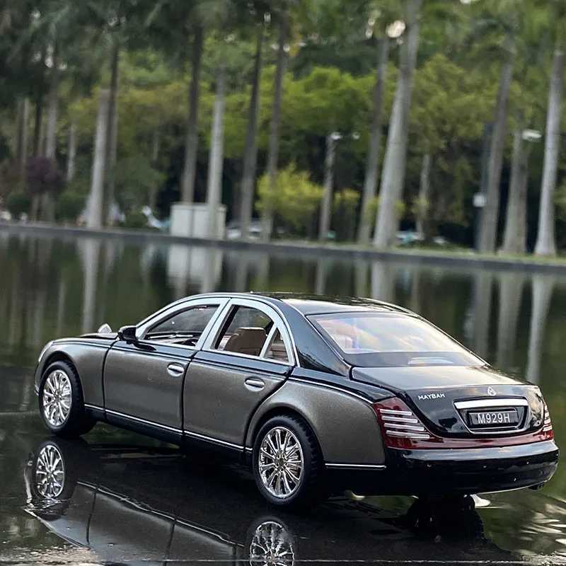 Diecast Model Cars 1 24 Maybach 62s S650 Classic Luxy Car Alloy Car Model Diecasts Metal Toy Vehicles Car Model Simulation Collection Kids Toy Gift