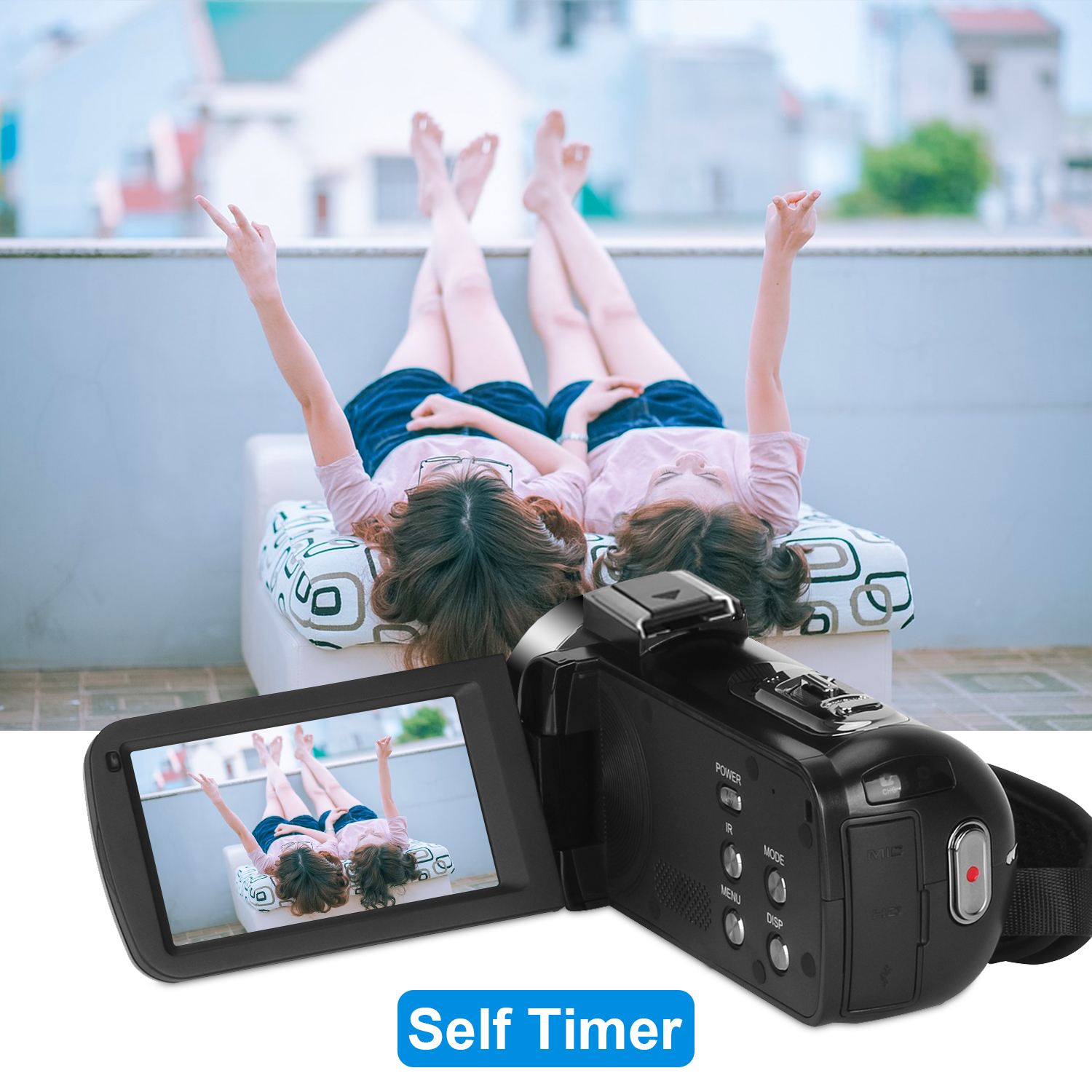 Digital Camera Full 4K Youtube Vlog Digital Camcorder Live Stream Professional Video Cameras WIFI Webcam Wide Angle Len Recorder