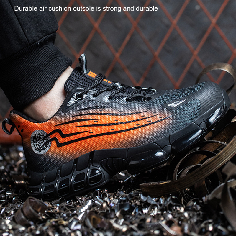 Indestructible Work Boots Men Work Breathable Lightweight Shoes Safety Protective Shoes Anti Smashing Safety Shoes