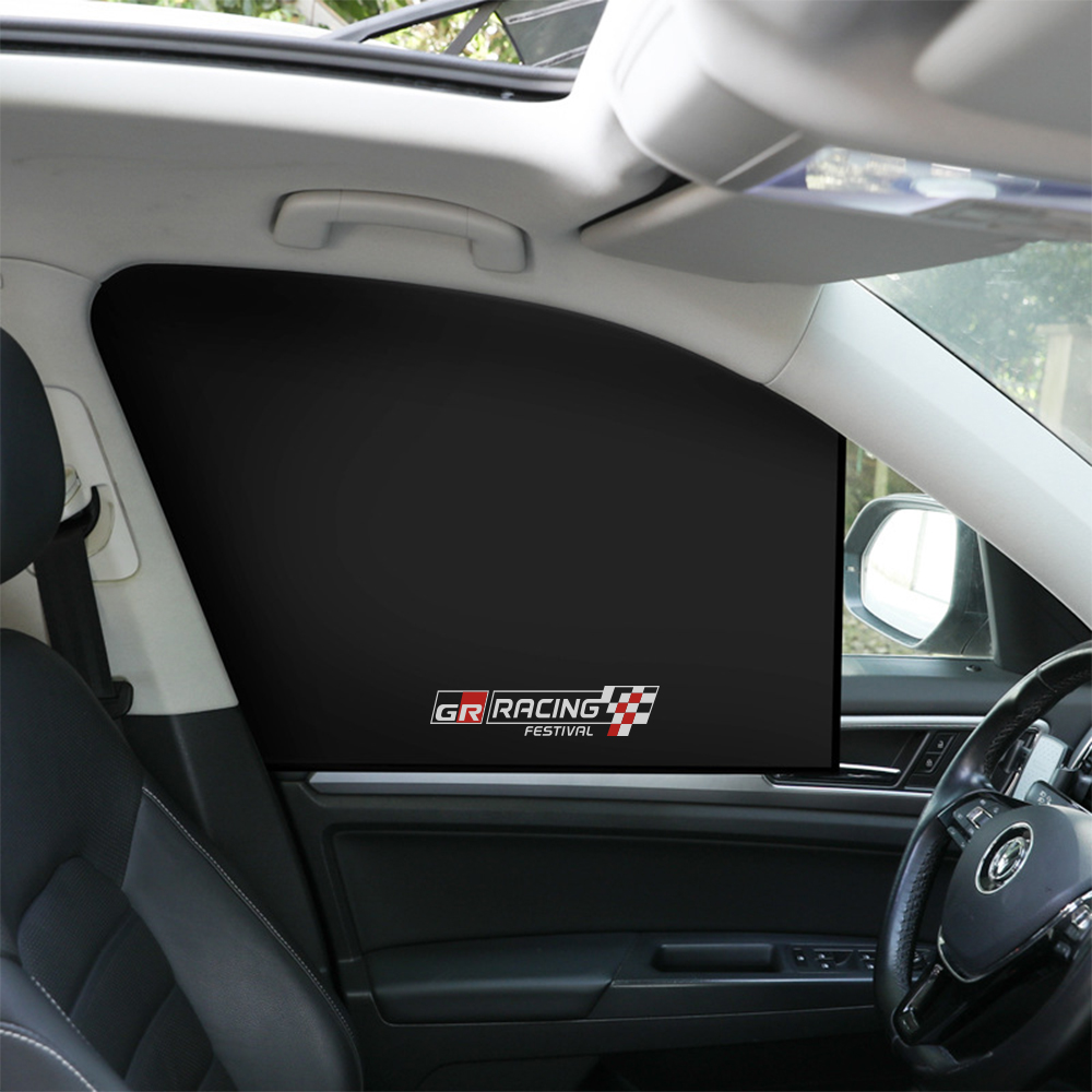 2PCS Magnetic Car Window Curtain Sun Shade Cover Auto Accessories For TOYOTA GR Sport 2022 2023 Gazoo Racing Supra 86 Hilux C-HR