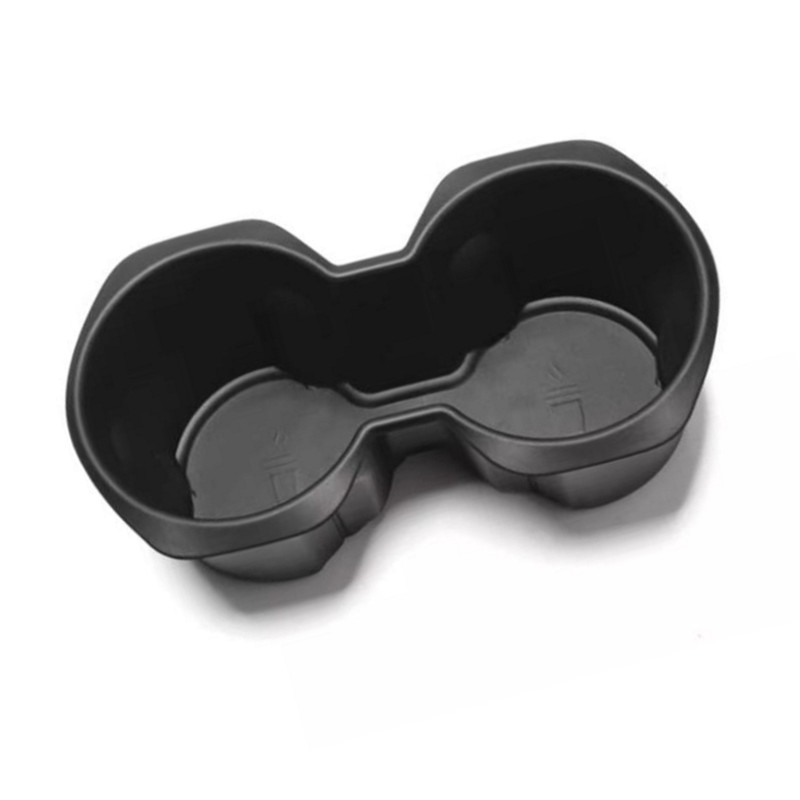 For BMW X1 U11 2023-2024 TPE Black Car Center Console Water Cup Holder Storage Box Organizer Trim Auto Interior Accessories