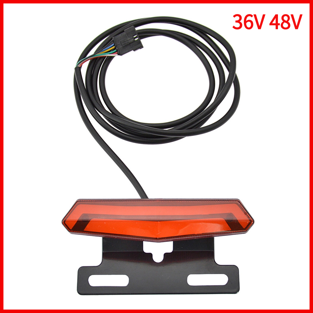 3 In1 Electrical Motorbike Tail Light Led 36V 48V Ebike Rear light Electric Scooter Rear Light Brake Light and Turn Signal Light