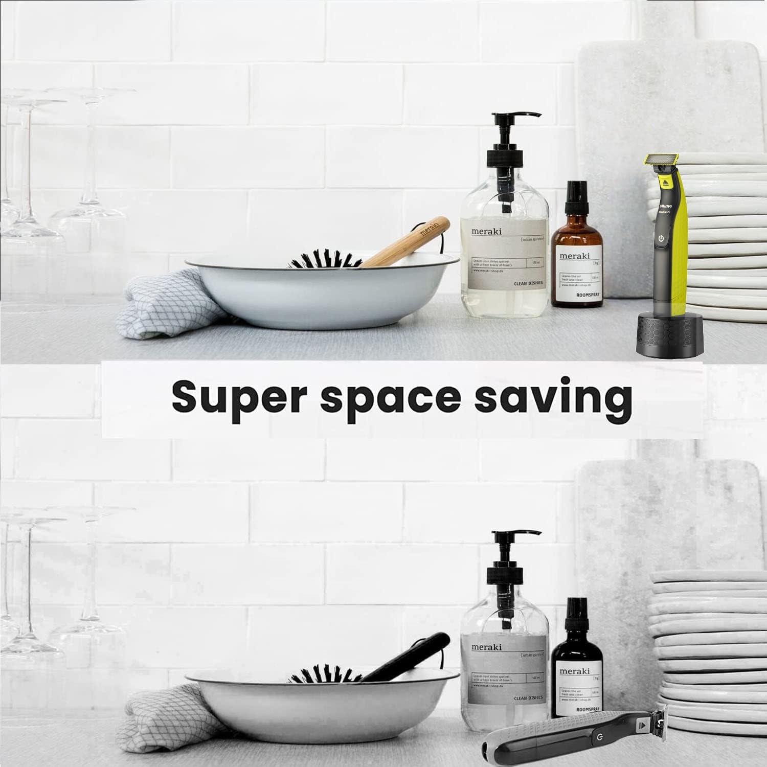 YUKU Razor Stand Charging Charger Base Holder for Philips Norelco One Blade QP2520 QP2530 QP2620 QP2630 Hybrid Electric Trimmer