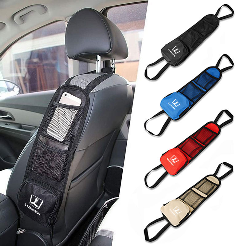 Car Seat Organizer Auto Seat Side Storage Hanging Bag Multi-Pocket Drink Holder Mesh Pocket For Luxgen U6 U7 5 7 Car Accessories