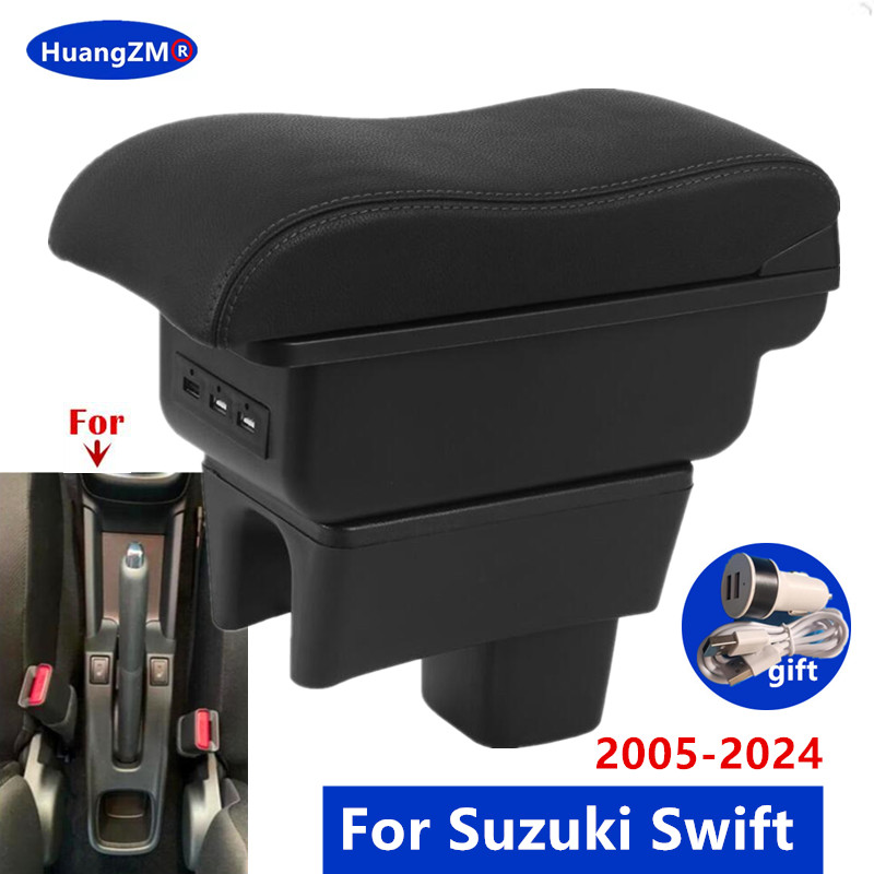 For Suzuki Swift Armrest Box For Suzuki Swift 2005-2024 Car Armrest Curved Surface Car Storage box Dedicated Car Accessories