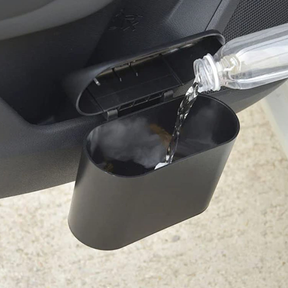 Car Accessories Trash Can Portable Hanging Mini Wastebasket Trash Can with Lid Car Office Home Auto Storage Bin Auto Interior