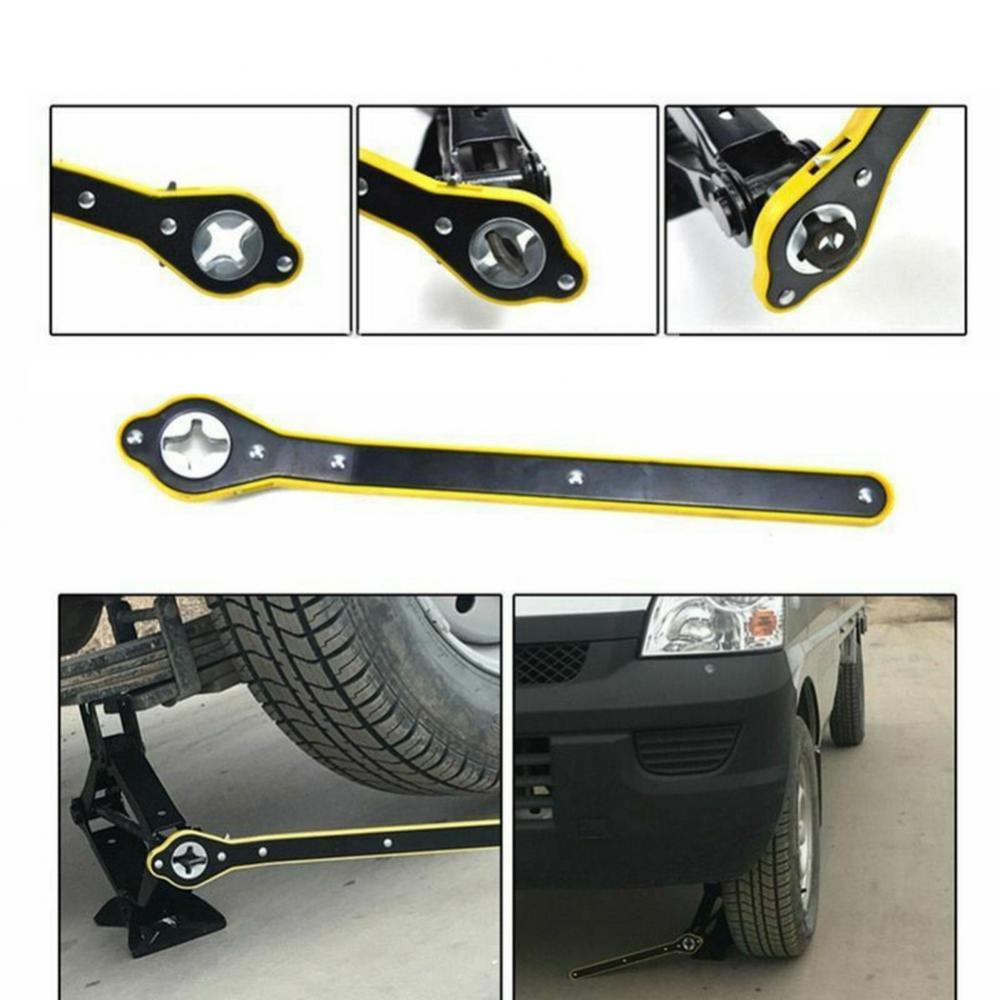 Car Labor-saving Jack Ratchet Wrench Scissor Jack Garage Tire Wheel Lug Wrench Handle Labor-saving Wrench Car Repair Tool