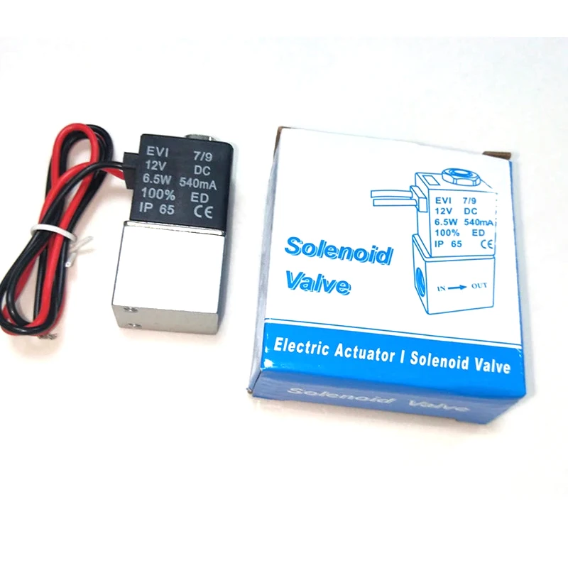 Compressor Valve 1/4" Normally Closed Pneumatic Aluminum Solenoid Valves 12V 24V Voltage For Air Water Oil