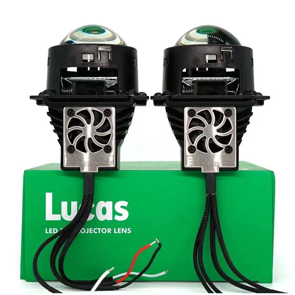 70W Hyperboloid Bi LED Projector Lens Matrix Auxliary LED Lights Auto 3 inch Headlight Lenses Lamps Car Accessories