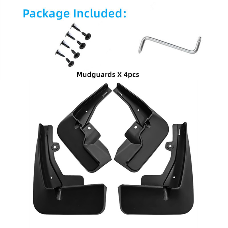 For Peugeot 2008 Mud Flaps 2020-2021 Mudguards Wheel Front Rear Splash Fender Invisible Car Accessories 4pcs