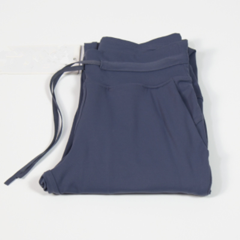 Women's Naked Feel Fabric Yoga Workout Sport Joggers Pants Women Waist Drawstring Fiess Running Sweat Trousers With Two Side Pocket Style Hot Sal