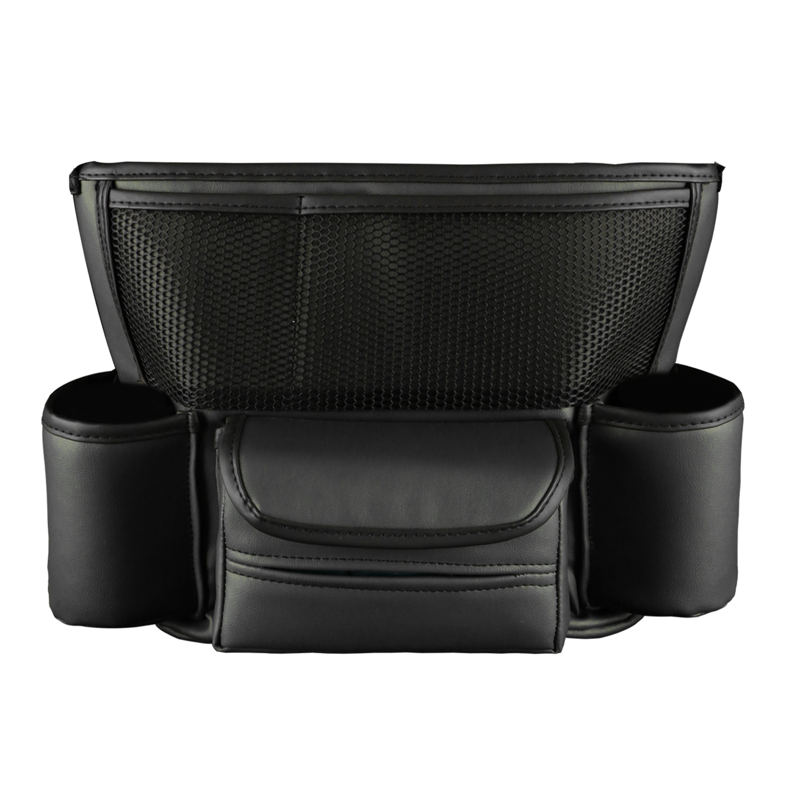 Car Seat Middle Hanger Leather Storage Bag Luxury Auto Handbag Holder Between Seats Tissue Water Cup Pockets Stowing Tidying