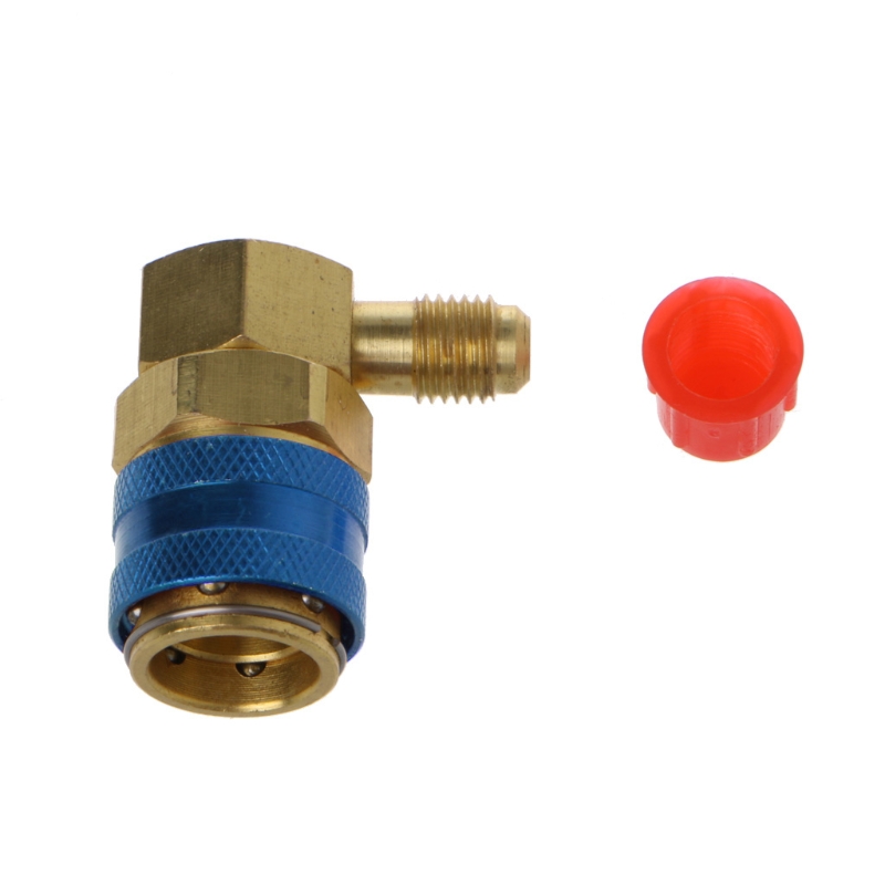 HVAC Auto R134A H / L Adapters Quick Coupling Conditioner Coolant Adjustable