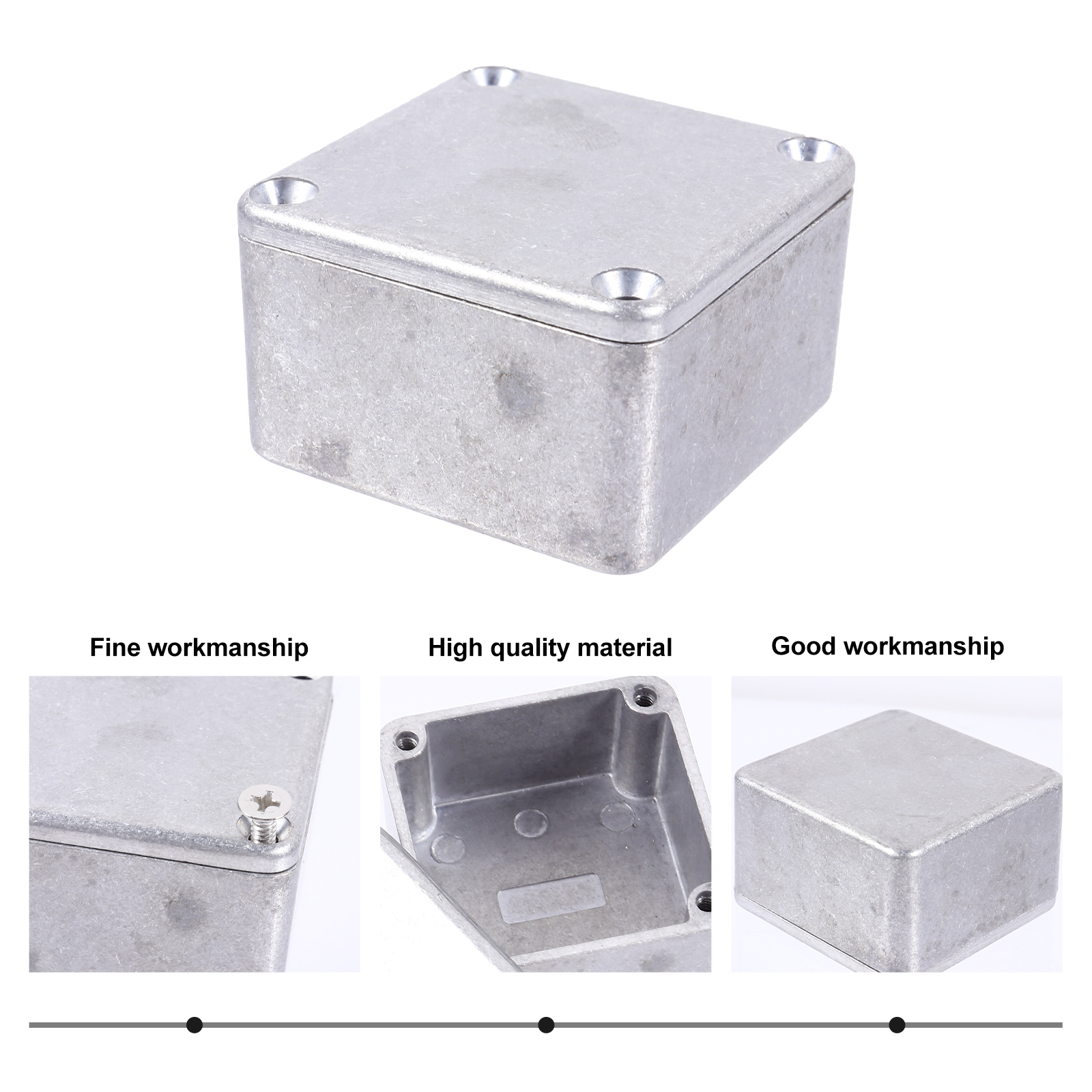 Hot 125B 1590LB Style Aluminum Case Stomp Box Case Metal Stomp Box Guitar Effects Pedal Enclosure Guitar Effects Pedal