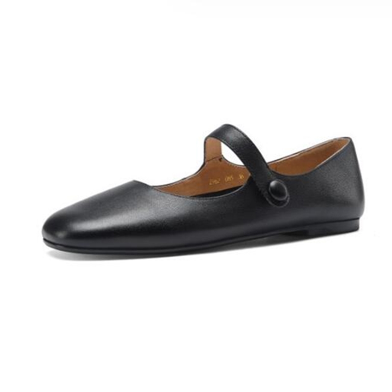 2025 NEW Flat AIYUQI Genuine Leather New Spring Women s Mary Jane Red Literary Ballet Shoes Women