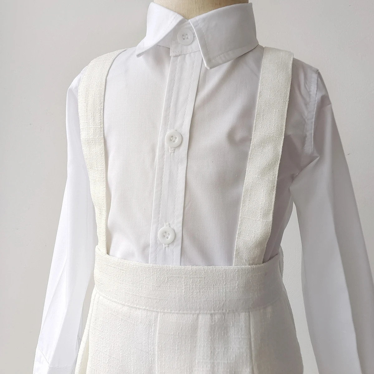Boutique Suit Baby Boy Baptism Outfit Christening White Vest Set Gentleman Kids 1-4 Yrs Birthday Wedding Party Clothing Set 240521
