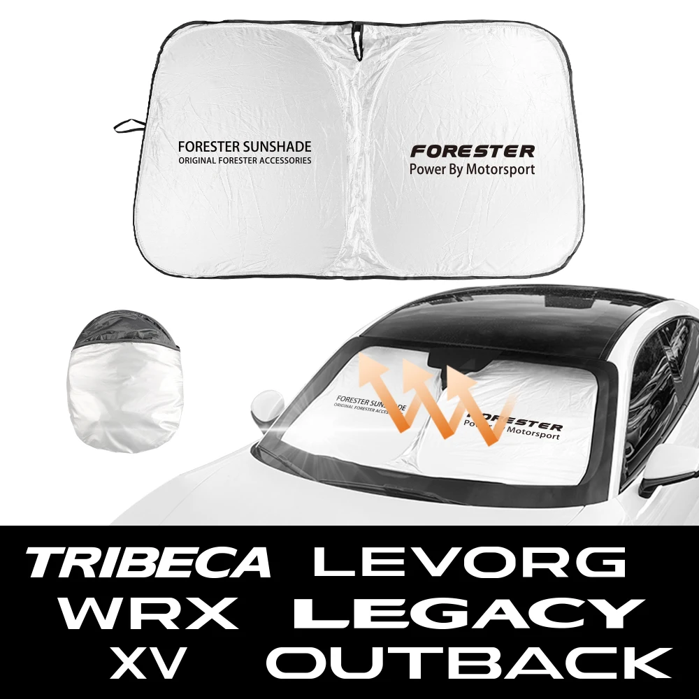 Car Sunshade Cover UV Protector Shield For Subaru Forester XV Outback Legacy Tribeca Levorg Crosstrek Exiga Ascent Impreza