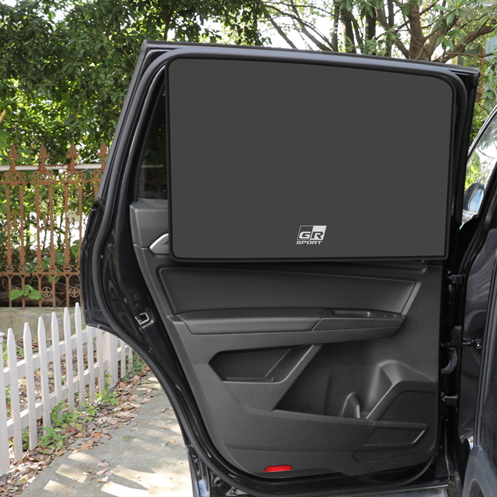 2PCS Magnetic Car Window Curtain Sun Shade Cover Auto Accessories For TOYOTA GR Sport 2022 2023 Gazoo Racing Supra 86 Hilux C-HR